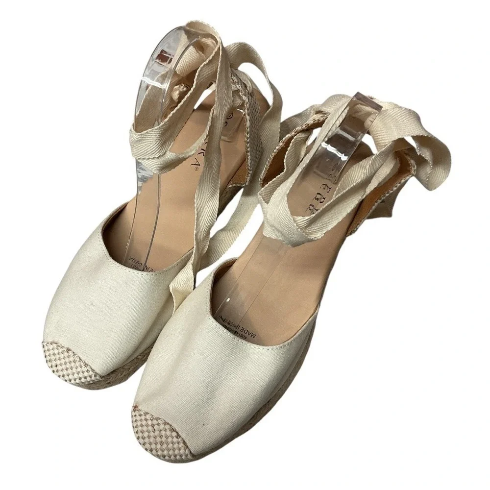 Serra Women's Strappy Stylish Wedge Wedge Heel Espadrilles Sandals‎ Size 10 NWB